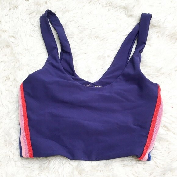 Spiritual Gangster Womens Sports Bra Purple Stretc - Picture 1 of 4